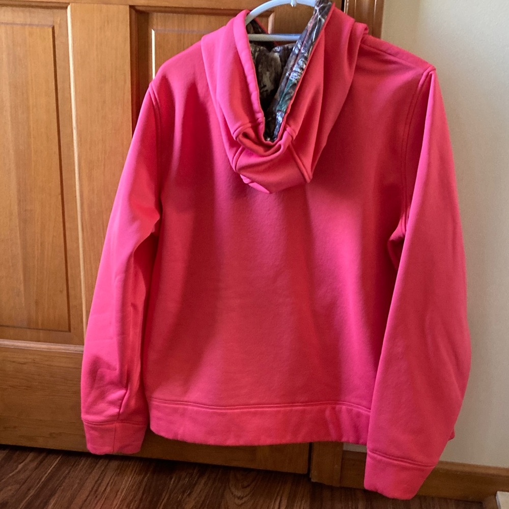 Under Armour Vibrant Pink Hoodie with Camo Logo - Picture 2 of 8